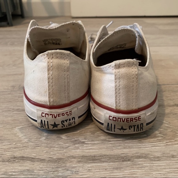 White Converse Mens 6/Womens 8 - Picture 5 of 5